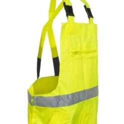 Radians Pants: Unisex RW30 ES1Y High Visibility Green Waterproof Rain Bib Pants -Wrangler Store radwear rw30 es1y r 01