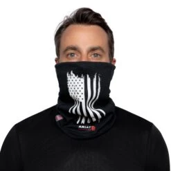 Ariat FR Gaiter: 10036644 Black PowerDry Polartec Neck/Face Gaiter