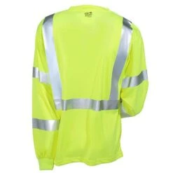 Tingley Shirts: Men's Lime Green High-Visibility S75522 Long-Sleeve Tee Shirt -Wrangler Store s75522 tingleyb 01