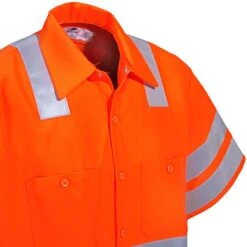 Work Clothes Discount Store 17 Red Kap Shirts: ANSI Class 3 High Visibiilty Orange Work Shirt SS24OF