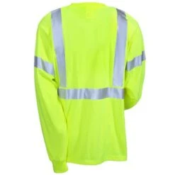 Red Kap Shirts: ANSI High Visibility Class 2 Long Sleeve Tee Shirt SYK2HV -Wrangler Store syk2hv redkap 01