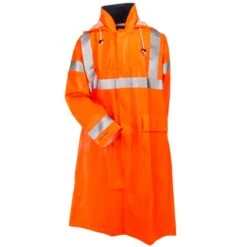 Tingley Coats: Waterproof Men's C44129 Orange FR Eclipse High Vis Coat -Wrangler Store tingley c44129 long f 01