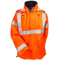 Tingley Jackets: Men's J44129 Orange High Vis FR Waterproof Eclipse Work Jacket -Wrangler Store tingley c44129 short f 01