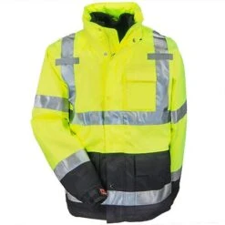 Tingley Jackets: Men's Yellow J24172 YLW Waterproof Insulated Hi-Vis Hooded Jacket -Wrangler Store tingley j24172 f 01