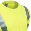 Tingley Shirts: Men's High-Visibility Yellow Flame-Resistant S85522 Safety Tee Shirt