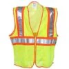 Tingley Vests: Unisex Neon Green Two-Tone V70642 High-Visibility Work Vest