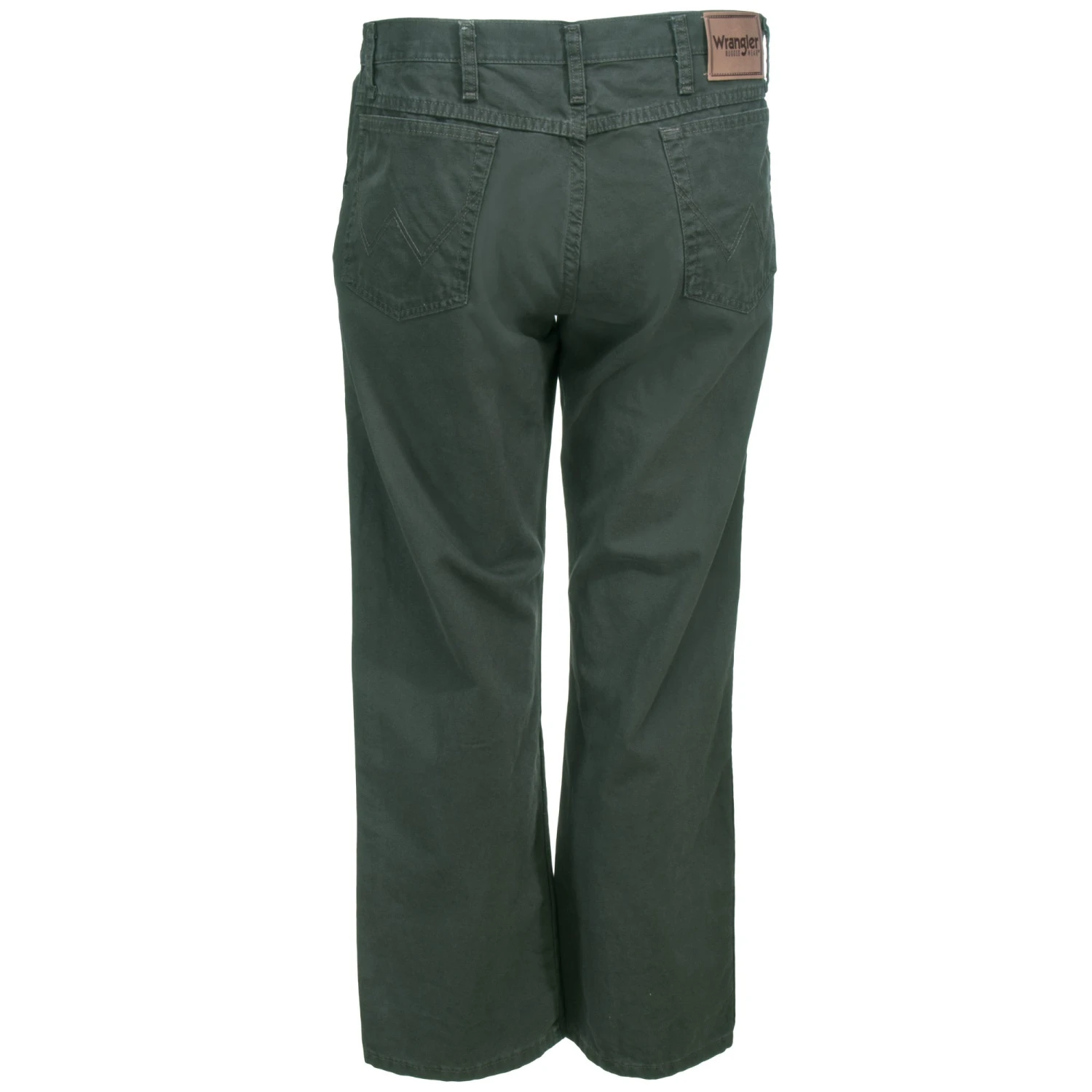 Wrangler Jeans: Men's Moss Green 31100 MS Rugged Wear Straight Leg Canvas Jeans Wrangler Jeans: Men's Moss Green 31100 MS Rugged Wear Straight Leg Canvas Jeans -Wrangler Store wrangler 31100ms b 01
