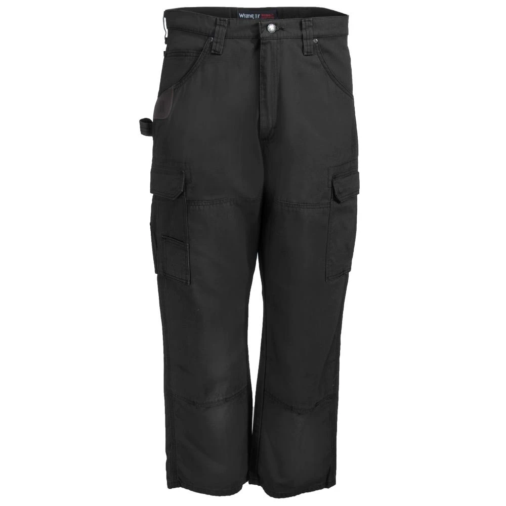 Wrangler Riggs Pants: Men's 3W060 BL Black Ripstop Ranger Pants Wrangler Riggs Pants: Men's 3W060 BL Black Ripstop Ranger Pants -Wrangler Store wrangler 3w060st f 01